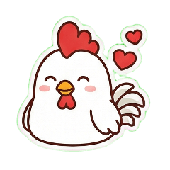 ゆるっとニワトリスタンプ