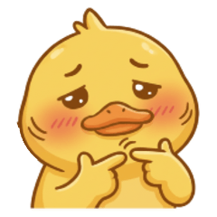 ★かわいいアヒルのステッカー★