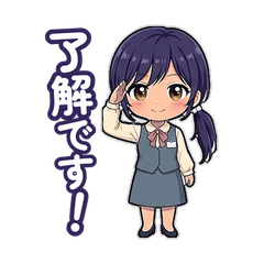 銀行員ニアちゃんの窓口連絡スタンプ