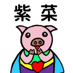 ShanShan Pig Name sticker No.3032