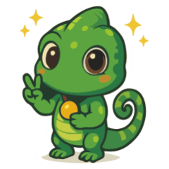 AT YPSwimming team chameleon mascot 01
