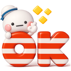 夏に一番使える♡やさしいマリンのスタンプ