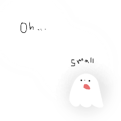 かわいい小さなおばけ