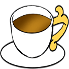 ちょっと大人なコーヒーとチョコのスタンプ