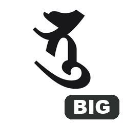 BIG! 梵字全字　８　墨書き