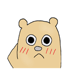 Expressionless bear 1