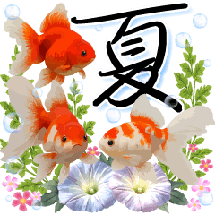 金魚が泳ぐ！日本の素敵な夏の日常・挨拶
