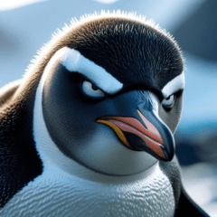 文字なしのペンギンスタンプ