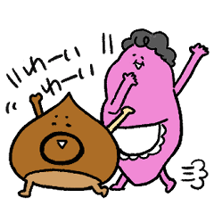 芋かあちゃんと栗とおちゃん