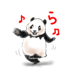 大熊猫太50音スタンプ  ら行