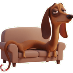 どこまでも伸びるダックスフンド