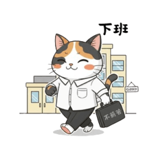 Why is the cat working?-calico cat