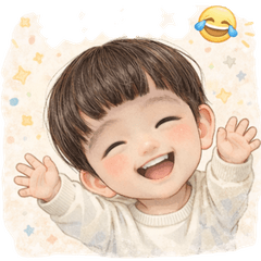 Lunbao's little expression