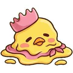 ぴよぴ王 表情で伝えるシンプルスタンプ