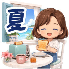 ふんわり3D女子の80sリゾートな夏