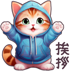 毎日使える パーカーねこ 日常 敬語 挨拶