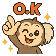 まごころマーモセットスタンプ