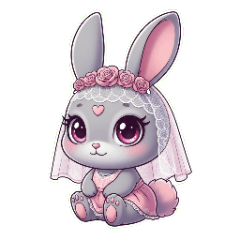 花嫁うさぎ 結婚します