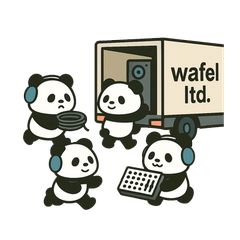 イベントスタッフのパンダのわっふるくん