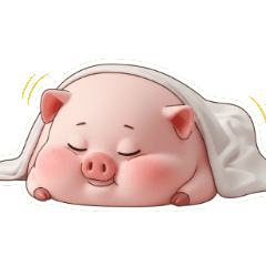 プロ級のサボり屋ピンクの豚