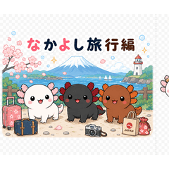 ぷかぷかウーパー三兄妹 なかよし旅行編〜