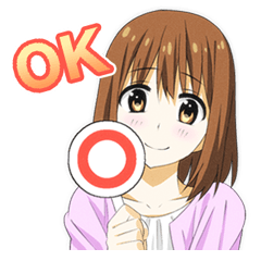 ４人娘のほのぼの日常スタンプ