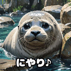 ハッピーあざらしスタンプ