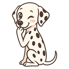 ダルメシアンの毎日つかえるスタンプ ver.1