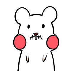 hamster of bushy eyebrows Action version