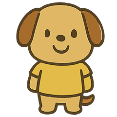 ゆるかわ犬ラッキーのまいにちスタンプ