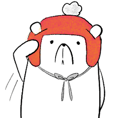 帽子好きな白くま♡冬バージョン