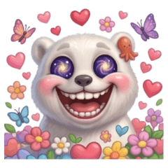 誇張されたホッキョクグマ