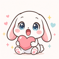 うさぎスタンプ vol.4アクション敬語うさぎ