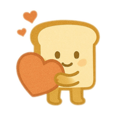 食パン丸のかわいい癒し系スタンプ