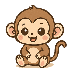 かわいいおさるのあいさつ　秋編
