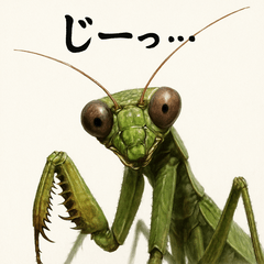 うざカワ！リアルカマキリ