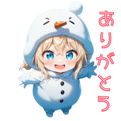 【日常使い】にっこり雪だるまちゃん☃️