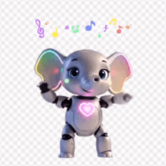 robot baby elephant