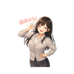 憧れの先輩OLスタンプ