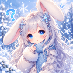 もふもふ雪ウサギに埋もれたい
