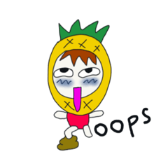 Fruits baby pine applee.