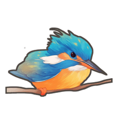 使いやすい☆かわいいカワセミスタンプ