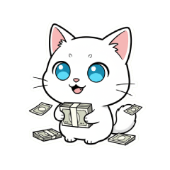 Office Mood Cat - Minimal Line Stickers