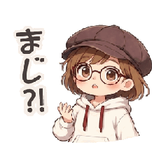 彩ぶ～の毎日リアクション動くスタンプ2