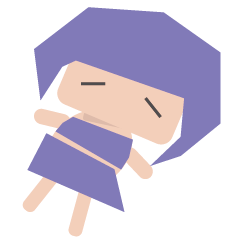 紫の人形