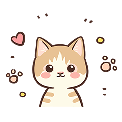 The daily stickers of lovely cat