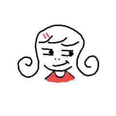 Little girl and her world.