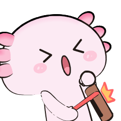 Funny Axolotl 3 : Pop-up stickers