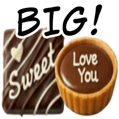 チョコレートのBIGスタンプ
