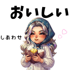 ちゃんギャル♡美味しい秋スタンプ
